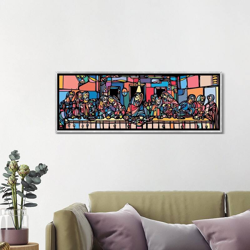 iCanvas "The Last Supper" by Ninhol Framed