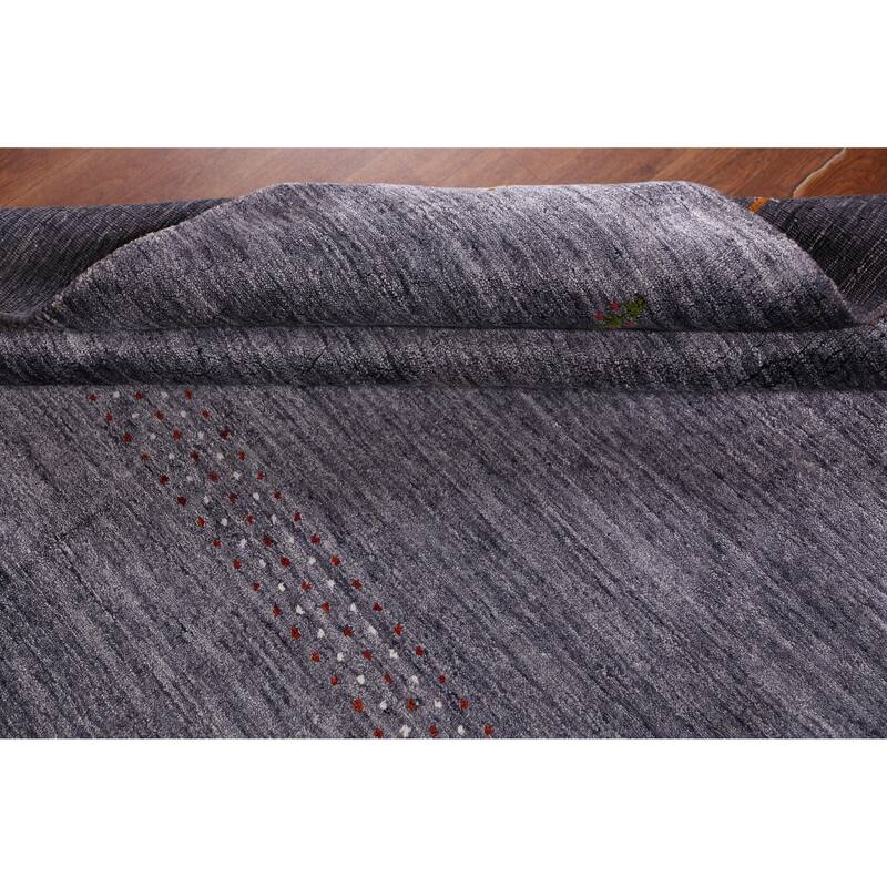 Hand Knotted Oriental 100% Wool Carpet Tribal Animal Pictorial Multi-Colored Gabbeh Area Rug - 7' 6'' X 5' 4''