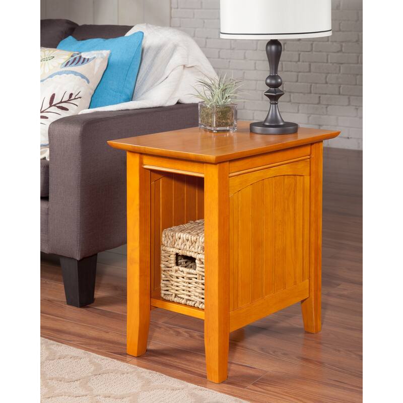 Side Table Accent Table for Couch Living Room Chair White Finish - 22