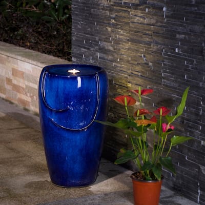 Demta 21.25"H Ceramic Fountain with LED Light by Havenside Home