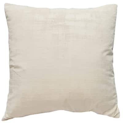 Alabaster Stucco Cream Throw Pillow