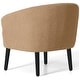 preview thumbnail 15 of 71, Bayville Sherpa Polyester Upholstered Barrel Chair - Faux Shearling