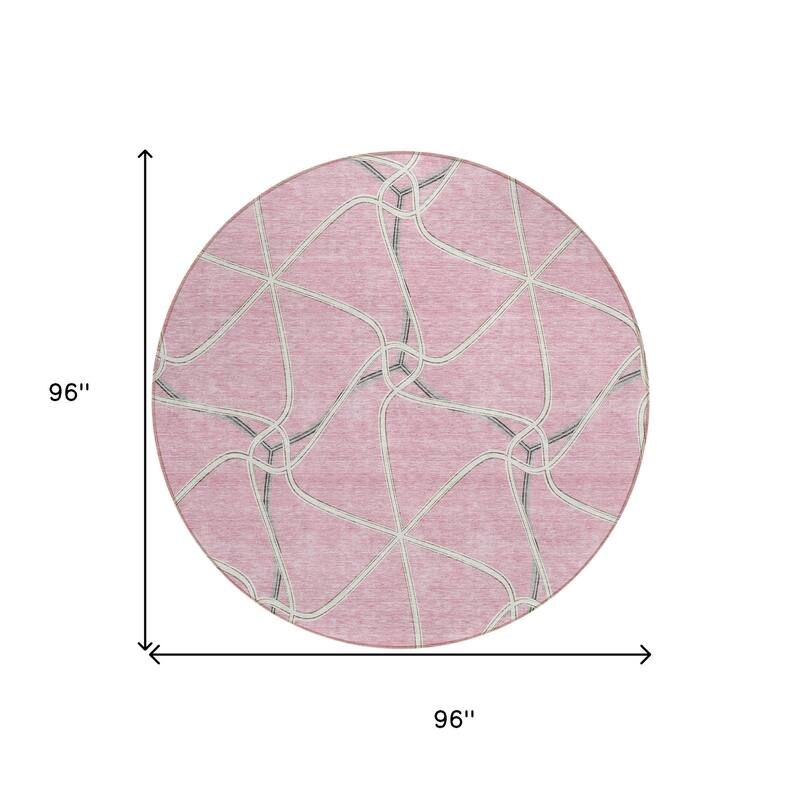 HomeRoots Geometric Contemporary Rectangle Outdoor Rug