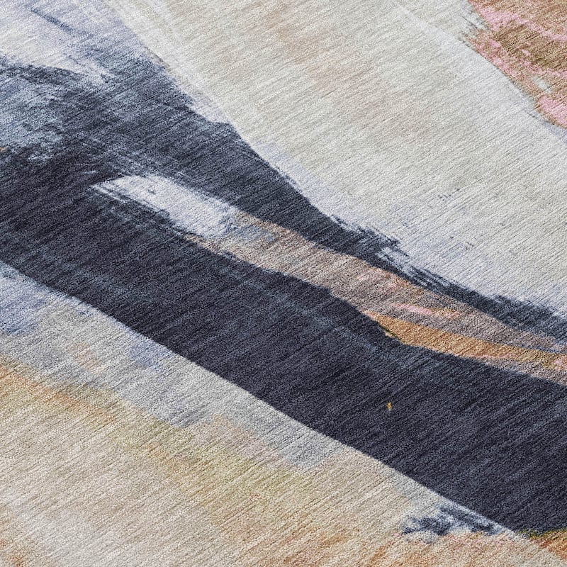 HomeRoots Abstract Transitional Rectangle Outdoor Rug