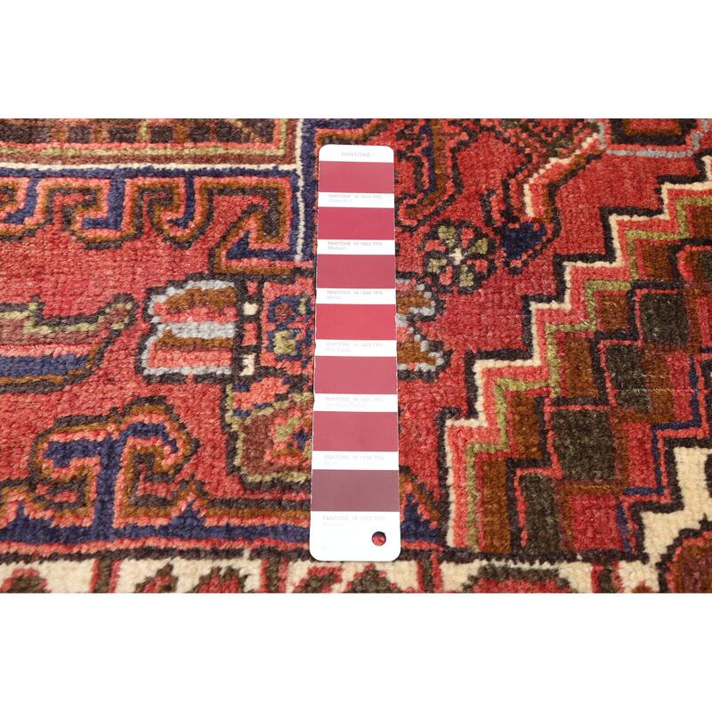 ECARPETGALLERY Hand-knotted Sarabi Dark Red Wool Rug - 6'6 x 9'2