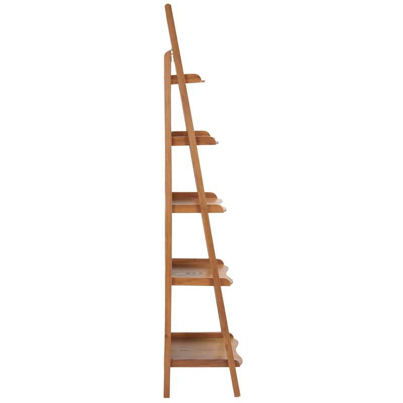 SAFAVIEH Ricca Distressed Ivory Leaning Etagere - 16.5" x 15" x 71.3" - 17Wx15Dx71H