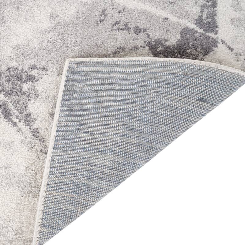 HomeRoots Abstract Modern Rectangle Area Rug