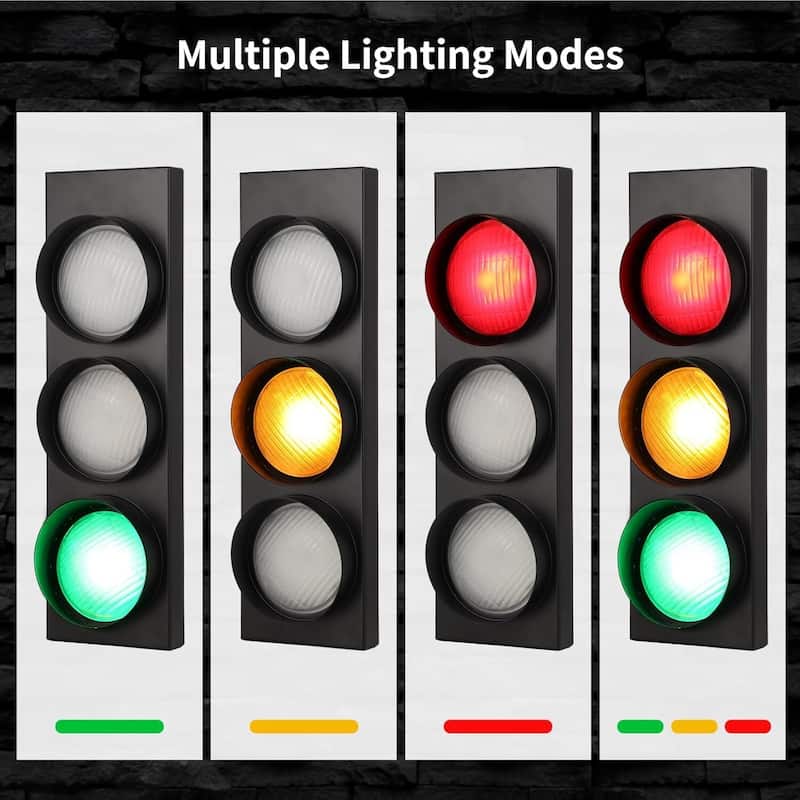 Retro Traffic Light Wall Lamp