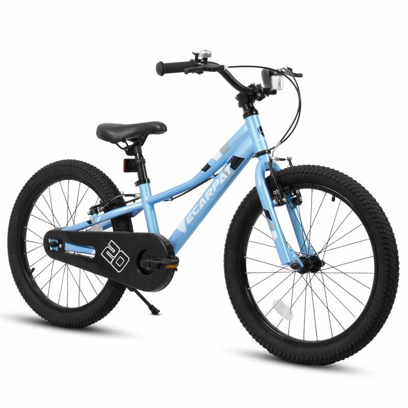 Kids' 20-Inch Bike - 1-Speed, For 3-5 Years, Front V Brake, Rear Holding Brake - Blue