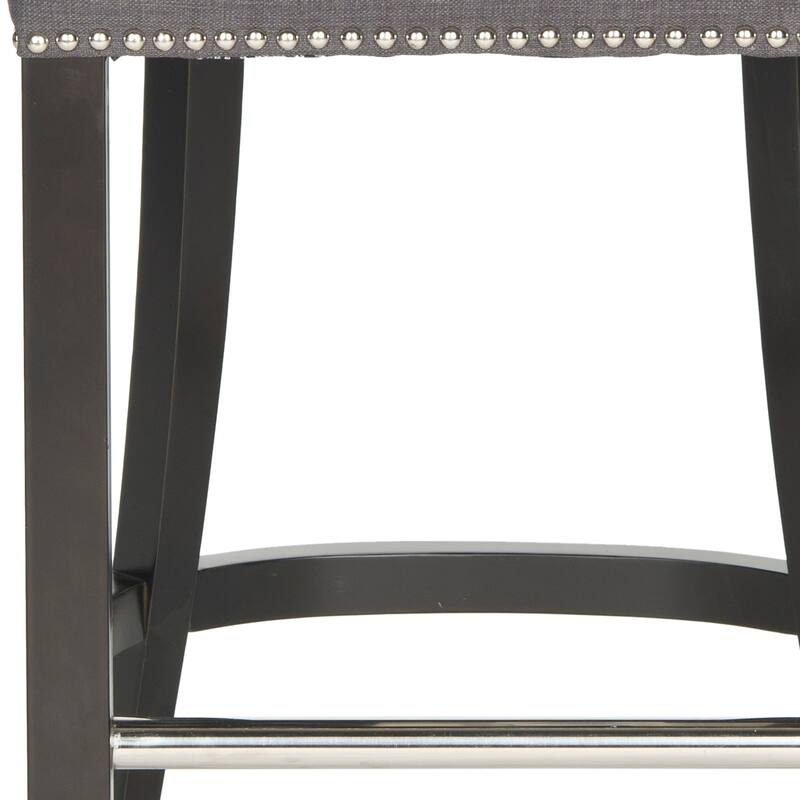 SAFAVIEH Deedee Charcoal Ring Counter Stool - 19.6" x 24.2" x 39.8" - 20Wx24Dx40H