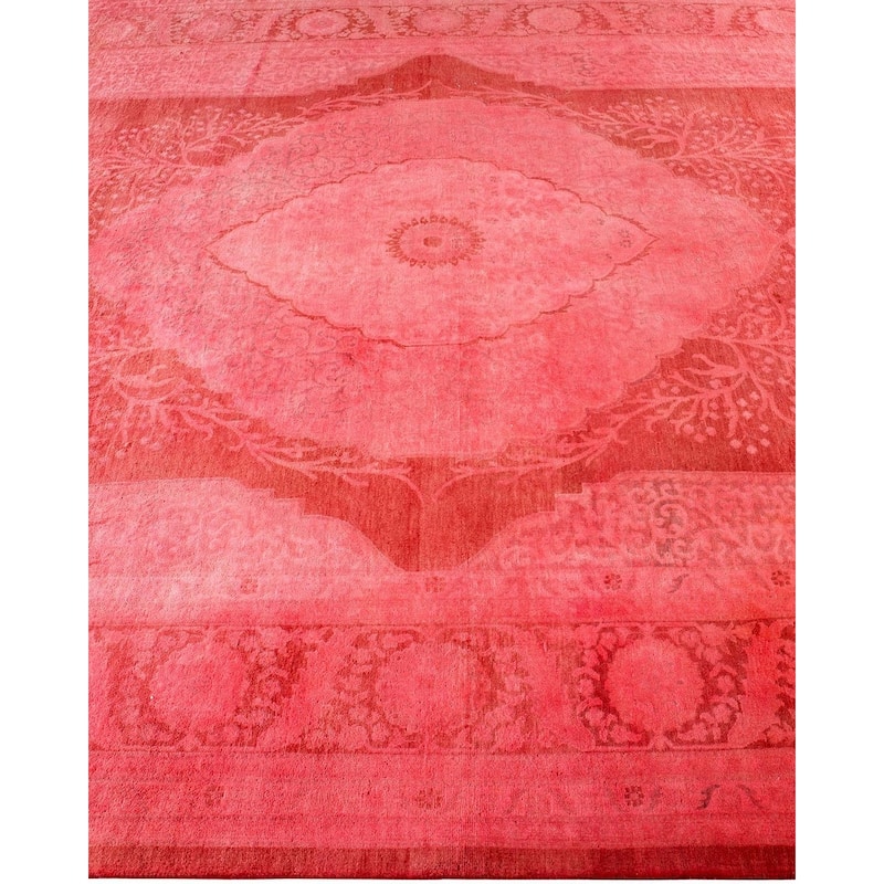 Fine Vibrance, One-of-a-Kind Hand-Knotted Area Rug - Pink, 6' 3" x 9' 3" - 6' 3" x 9' 3"