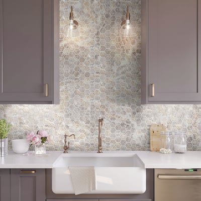 Apollo tile 9" x 13" Splendor Polished Light Taupe Beige Porcelain Tile (7.09 sq ft/case) - 9 Pack