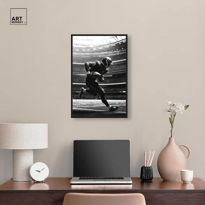 Football Stadium Canvas by Art Remedy