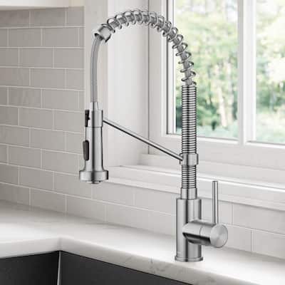 Kraus Bolden 2-Function 1-Handle Commercial Pulldown Kitchen Faucet