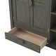 preview thumbnail 8 of 13, Spacious Cabin Style Full Size Loft Bed with Built-in Ladder,Storage Shelves and Wardrobe with Workstation,Safety Guaranteed
