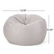 preview thumbnail 17 of 66, Madison Faux Suede 5-foot Beanbag Chair by Christopher Knight Home