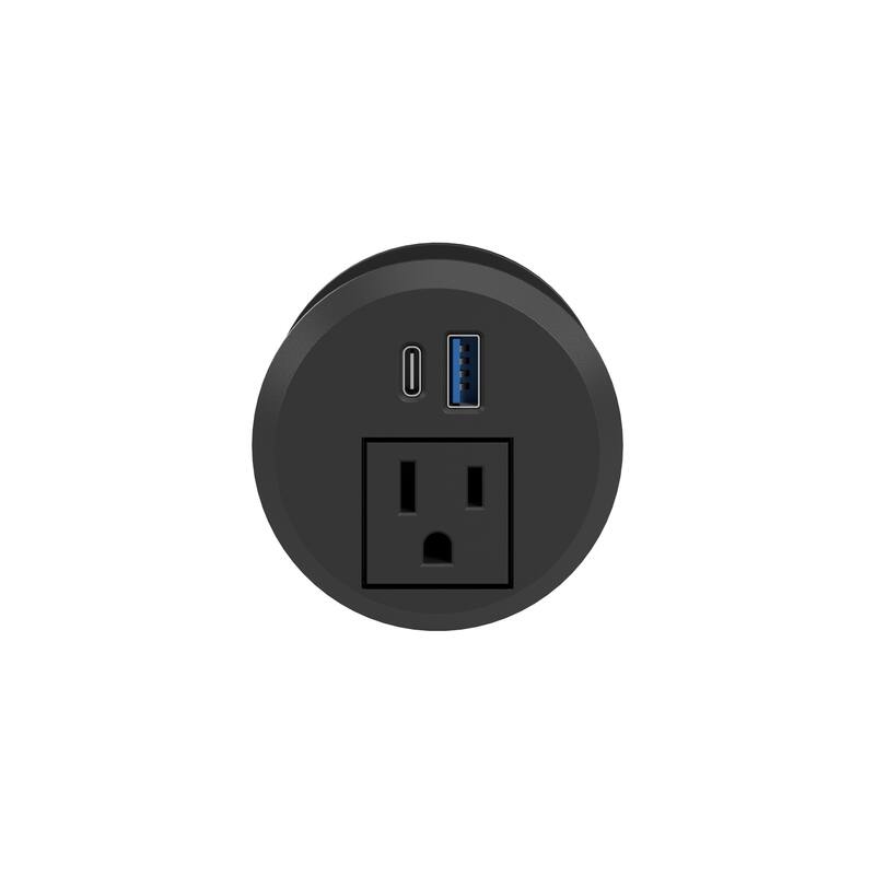 Bush Business Furniture Power Grommet with AC Outlet and USB Ports