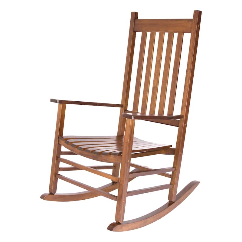 Porch & Den Steeplechase Genuine Hardwood Rocking Chair - Oak