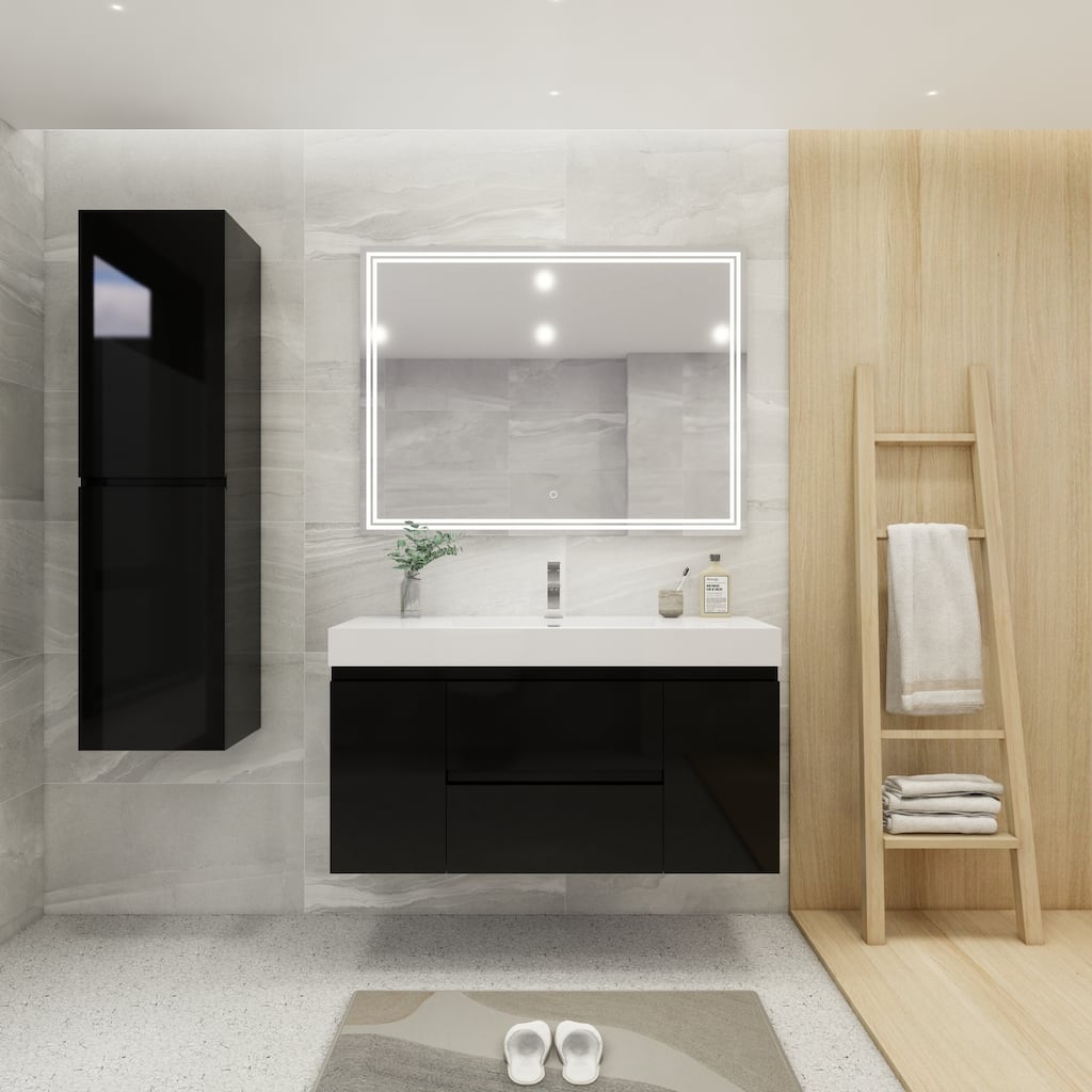 Baillie 48'' Wall-Mounted Vanity with Reinforced Acrylic Sink