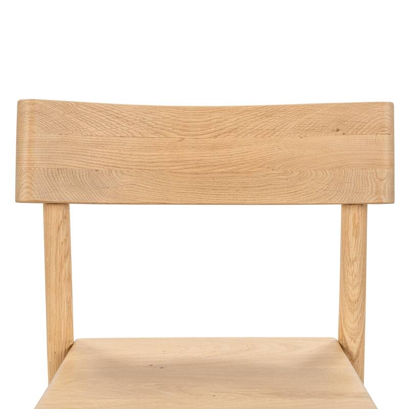 Classic Home Foundation Oak Wood 36.5" Counter Height Chair