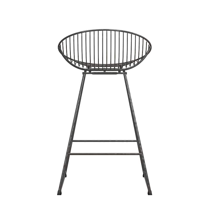 CosmoLiving by Cosmopolitan Ellis 24" Metal Counter Height Bar Stool