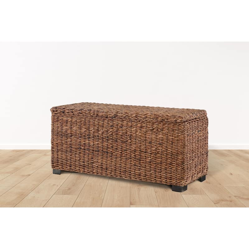 Caswell Woven Banana Leaf Storage Trunk
