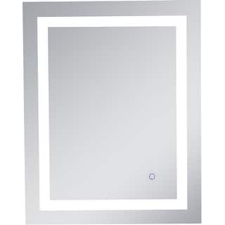 Elegant Lighting Helios 30" x 24" Rectangular Frameless Wall Mounted