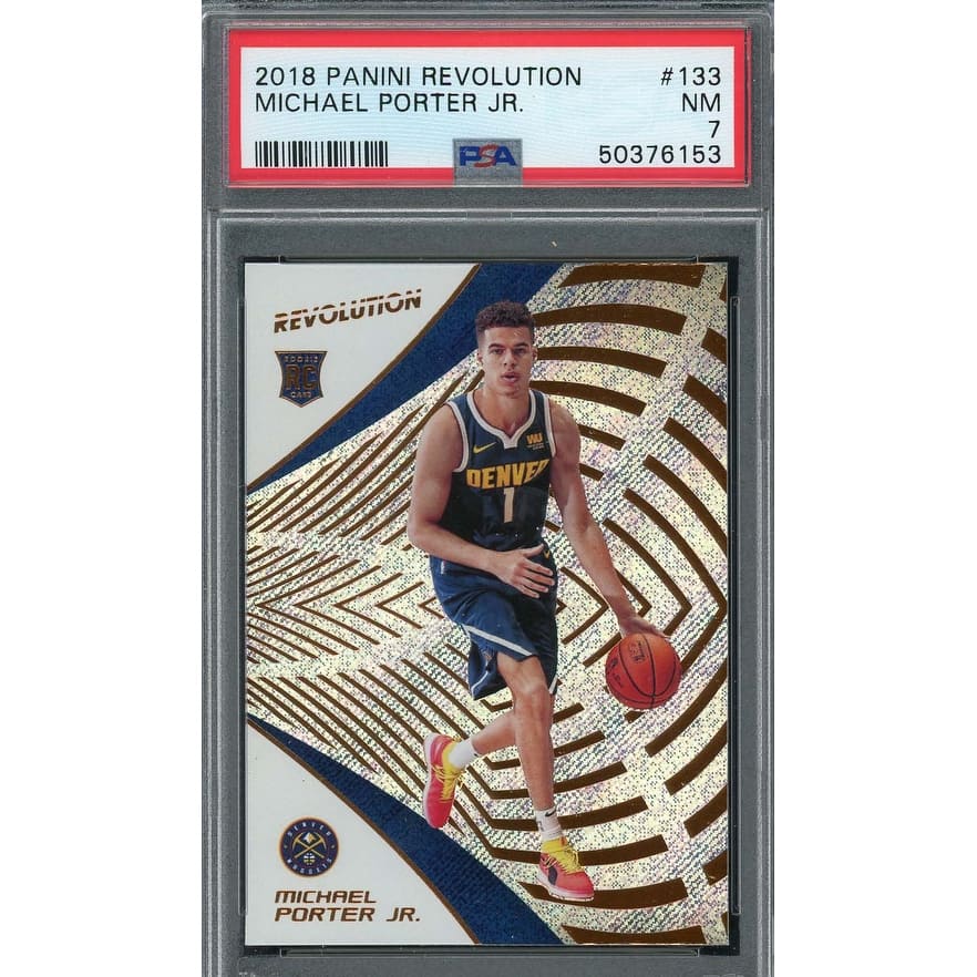 Michael Porter Jr 2018 Panini Revolution Basketball Rookie Card RC #133 Graded PSA 7 - 8'6" x 11'6"