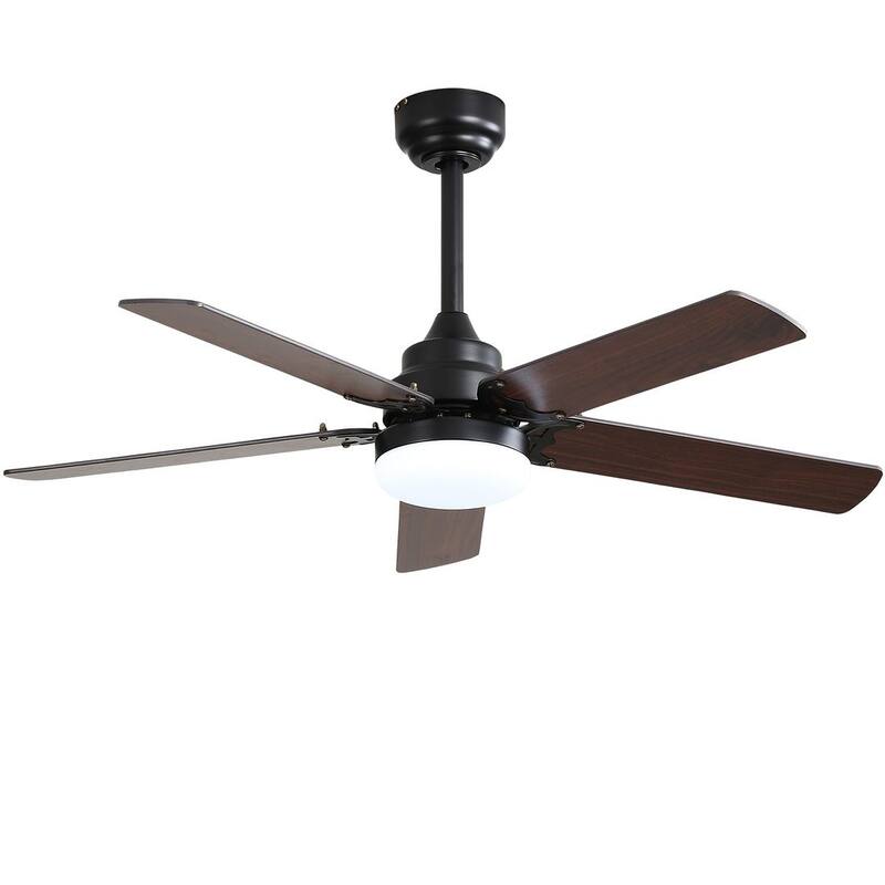 42" Farmhouse Reversible Ceiling Fan with LED Light and Remote Control