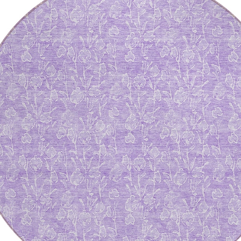HomeRoots Floral Transitional Rectangle Outdoor Rug
