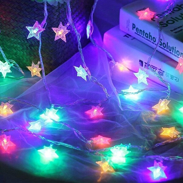 Multicolor star lights discount