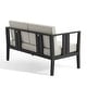 preview thumbnail 122 of 195, Outdoor Teak Solid Wood Patio Furniture Set Loveseat Armchair Table Collection