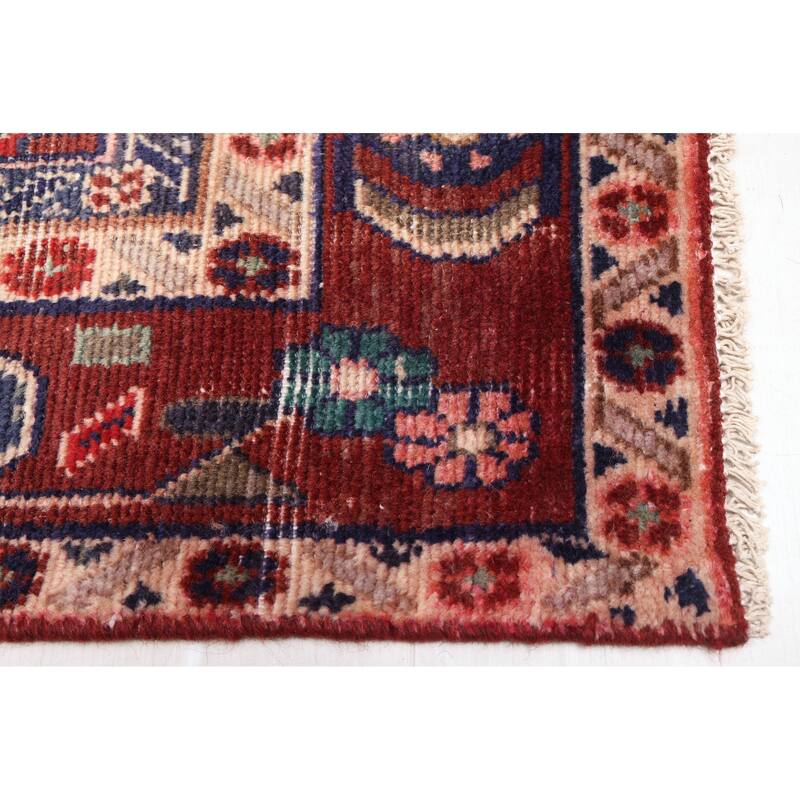 ECARPETGALLERY Hand-knotted Antalya Vintage Navy Wool Rug - 3'11 x 9'4