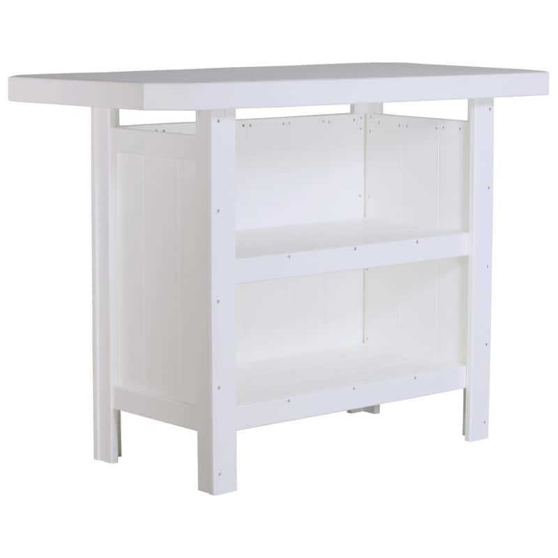 Poly Lumber Serving Bar - White