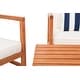 preview thumbnail 6 of 10, SAFAVIEH Outdoor Montez 4-piece Conversation Set with Accent Pillows