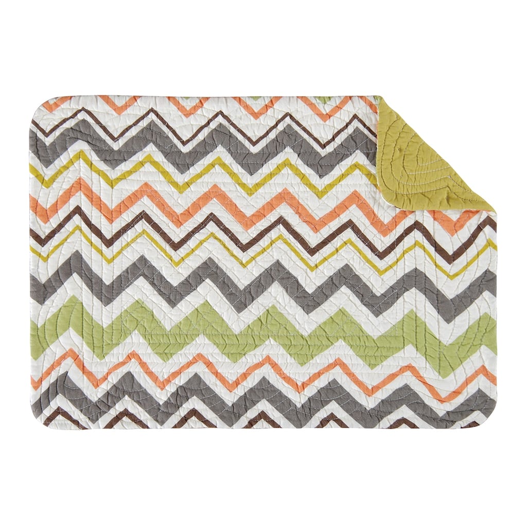 Tazzo Cotton Reversible Placemat Set of 4 Quilt - Set of 4