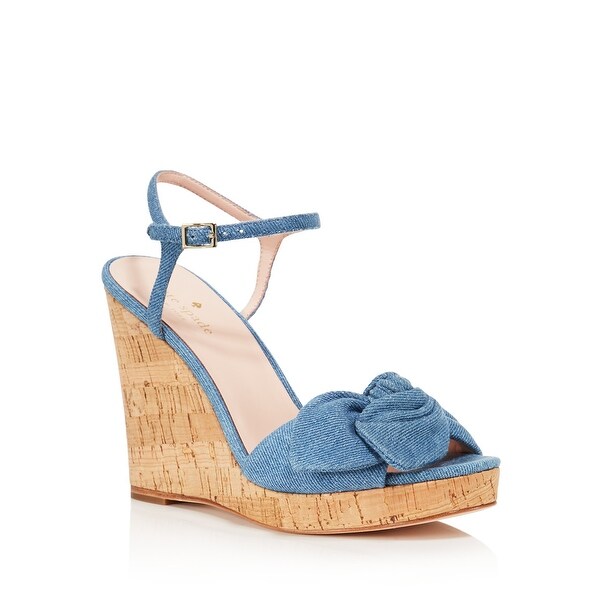 light blue wedge sandal