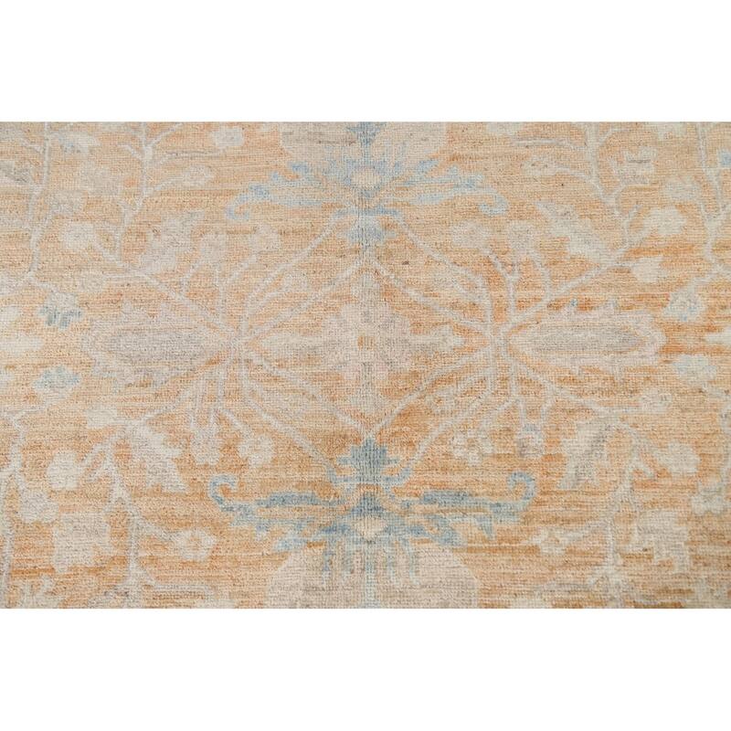 Vegetable Dye Traditional Muted Oushak Turkish Rug Wool Hand-knotted - 7'10" x 9'8"