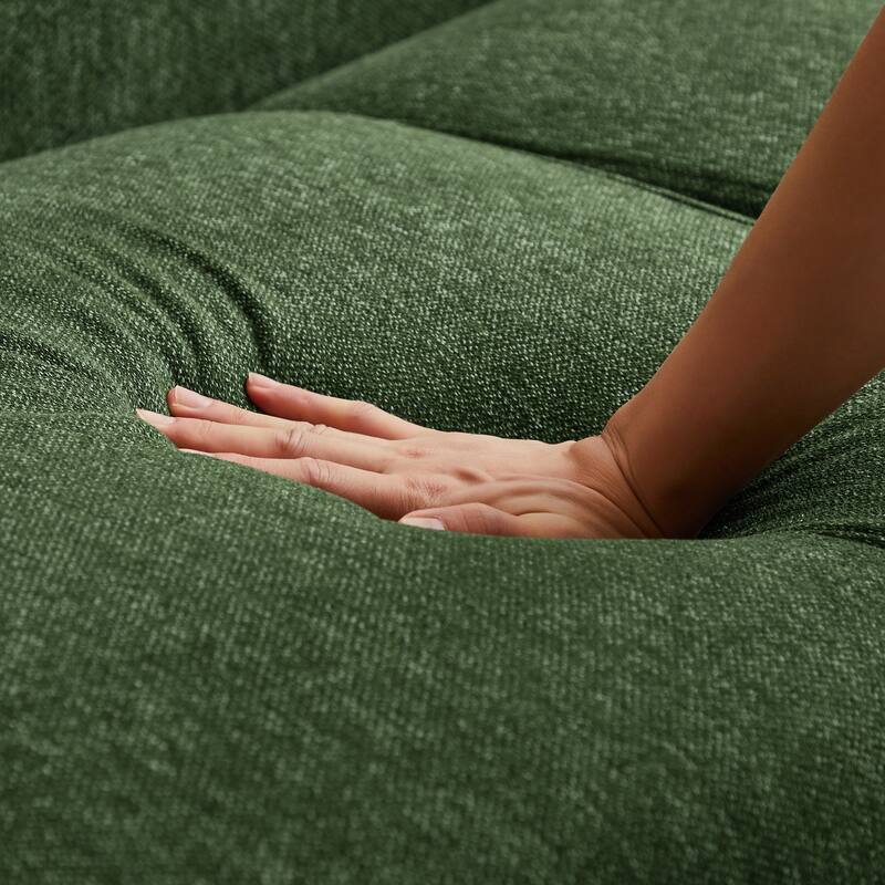 Venor Mid-Century Modern Luxury Linen Couch