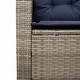 preview thumbnail 27 of 152, vidaXL Patio Sofa with Cushions Outdoor Seating Sectional Sofa Poly Rattan