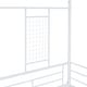 preview thumbnail 16 of 18, White Full Size Metal House Bed with Trundle & Roof