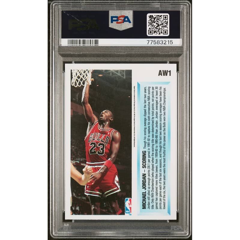 Michael Jordan 1992 Upper Deck Award Winner Holograms Card #AW1 Graded PSA 8 - 8'6" x 11'6"