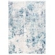 preview thumbnail 90 of 113, SAFAVIEH Aston Fedra Modern Abstract Rug 4' x 6' - Ivory/Blue - Rectangle