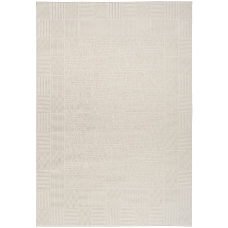 Nourison Nordic Indoor only Geometric Area Rug - 5' x 7' - Ivory - Rectangle