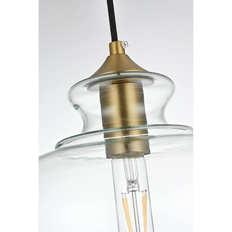 Clear Glass 1-light Pendant