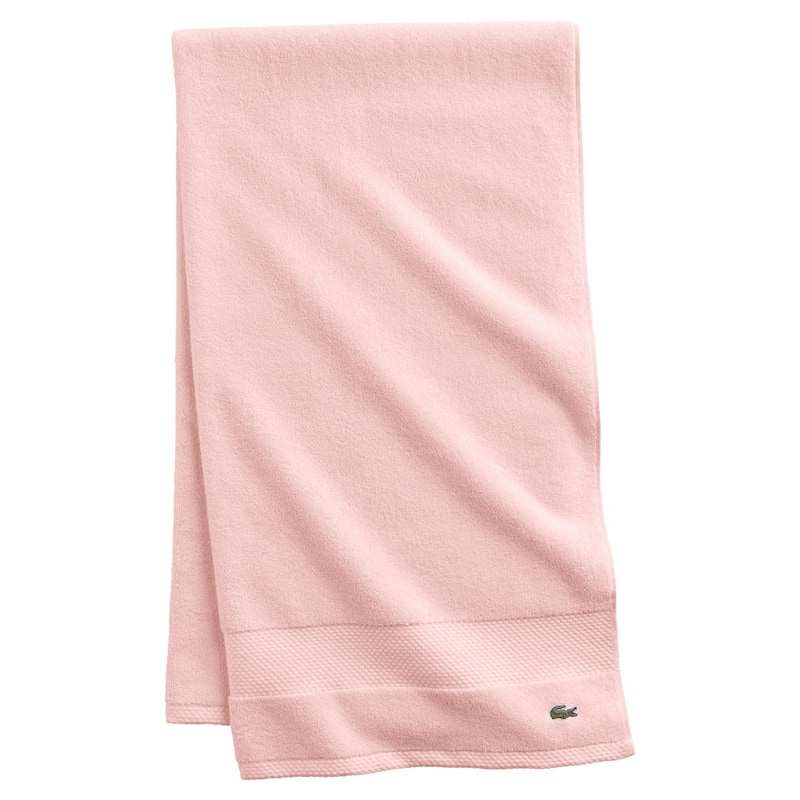 Lacoste Heritage Supima 100% Cotton Bath Sheet - Light Pink