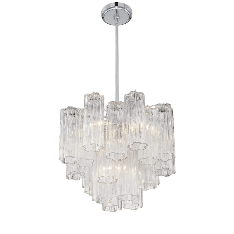 Addis 4 Light Polished Chrome Chandelier - 17.75"W x 13.75"H x 17.75"D