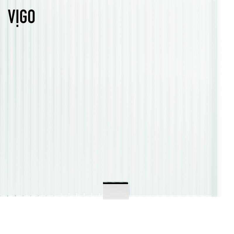 VIGO Elan 56" to 60" W x 74" H Frameless Sliding Shower Door