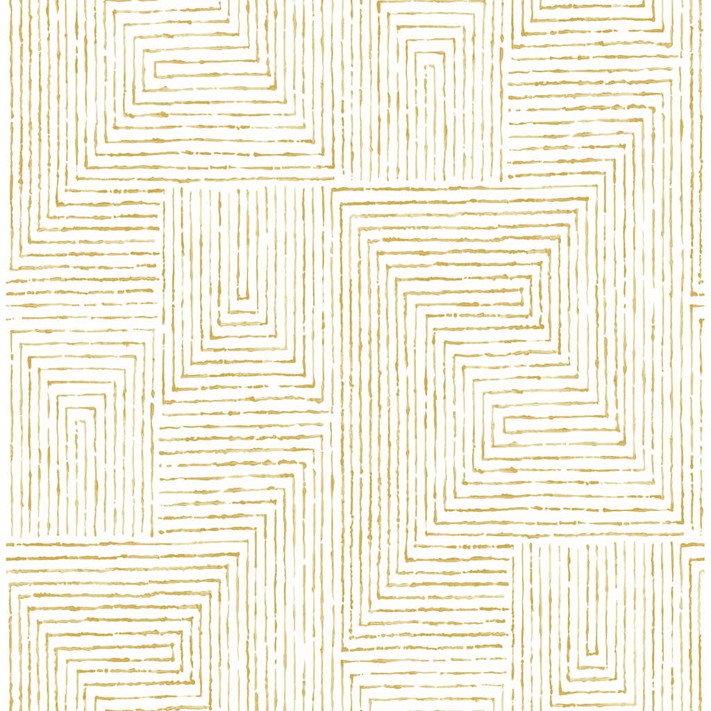 Scott Living Merritt Honey Geometric Wallpaper