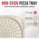 preview thumbnail 3 of 6, Bakken Pizza Baking Pan - Round Perforated Carbon Steel Pan with Non-Stick Marble Coating, Dishwasher Safe,